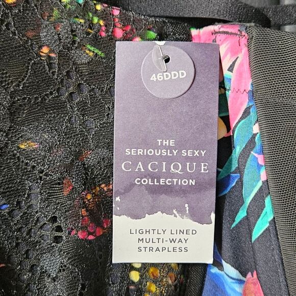 Lane Bryant Cacique Lightly Lined Multi Way Strapless 46DDD NWT - Picture 7 of 7